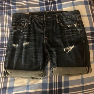 Men’s Ripped Denim Short